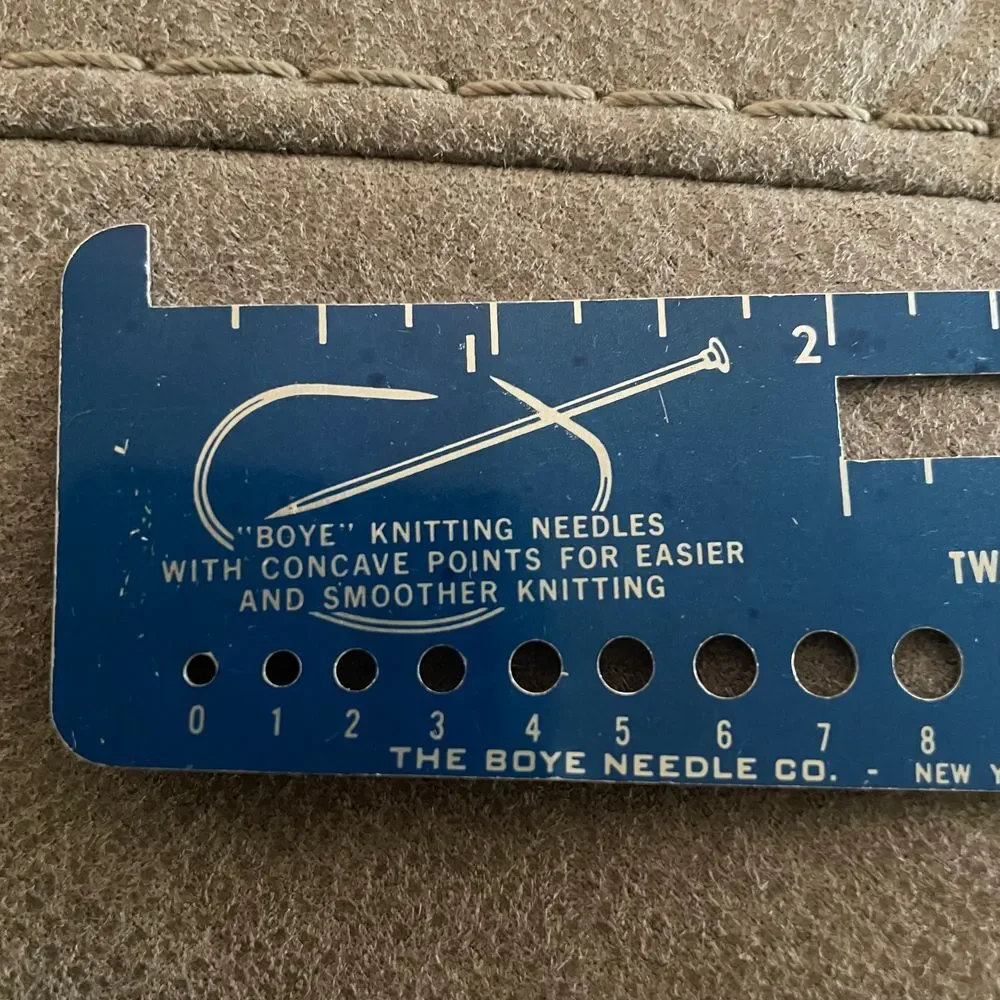 Vintage Measuring tools Needle gauge Boye‎ Needle Co Dean Scovill Dritz England